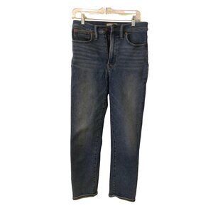 Madewell The Perfect Vintage Crop Jean High Rise Medium Wash Blue Size 28